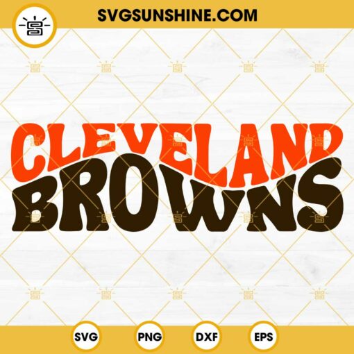 Cleveland Browns Football SVG PNG DXF EPS Cut Files