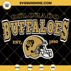 Colorado Buffaloes SVG, Colorado Buffaloes Football Helmet SVG Cut File