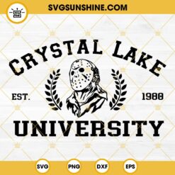 Crystal Lake University SVG, Jason Voorhees SVG, Friday The 13th SVG