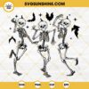 Dancing Pumpkin Head Skeletons SVG, Dancing Skeleton SVG, Skeleton Halloween SVG