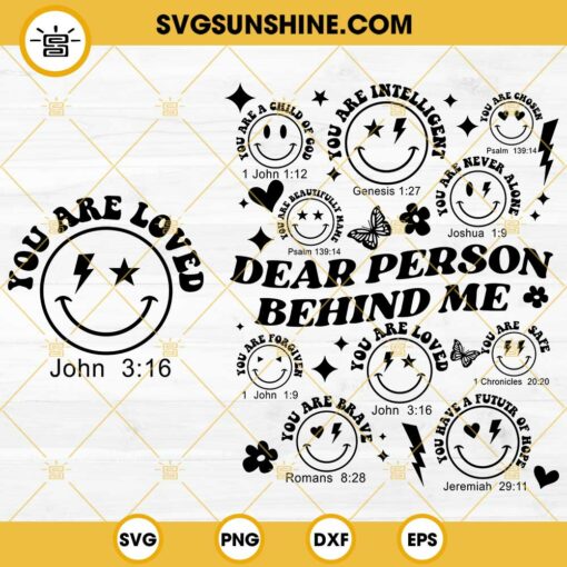 Dear Person Behind Me SVG, You Are Loved SVG, Motivational SVG, You Matter SVG