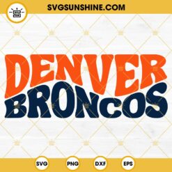 Denver Broncos Football SVG PNG DXF EPS Cut Files