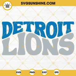 Detroit Lions Football SVG, Detroit Michigan Skyline SVG