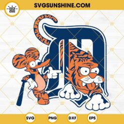 Detroit Tigers SVG, Tigers Mascot SVG PNG DXF EPS Cut Files