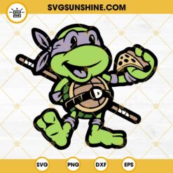 Donatello Ninja Turtle Pizza SVG, TMNT Leonardo SVG PNG DXF EPS Cut Files