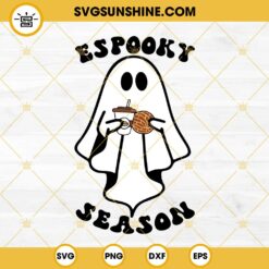 Espooky Season SVG, Spooky Conchas SVG, Mexican Ghost Halloween SVG