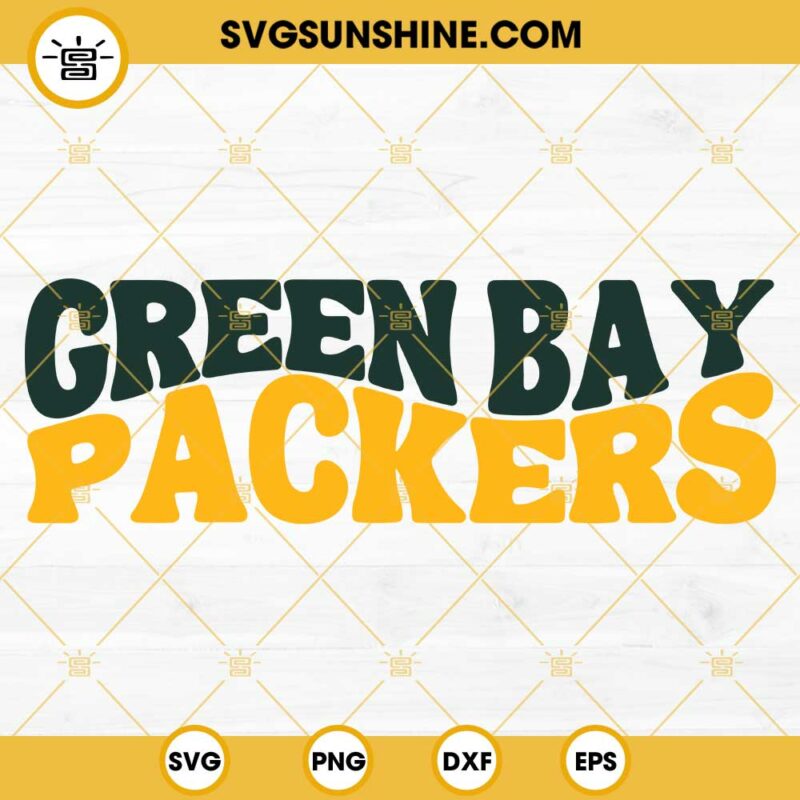 Green Bay Packers Football SVG PNG DXF EPS Cut Files