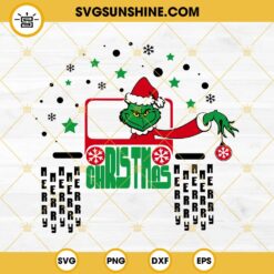 Grinch On Jeep SVG, Grinch Christmas 4X4 Offroad Car SVG, Jeep Christmas SVG