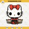 Hello Kitty Dia De Los Muertos Skull SVG, Hello Kitty Halloween SVG PNG DXF EPS Files