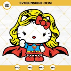 Hello Kitty Super Girl SVG PNG DXF EPS Cricut