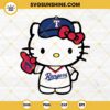 Hello Kitty Texas Rangers SVG, Kitty Baseball SVG, Texas Rangers Baseball SVG