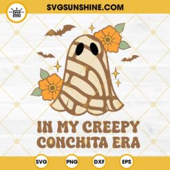 In My Creepy Conchita Era Ghost SVG, Mexican Ghost SVG, Ghost Concha Halloween SVG
