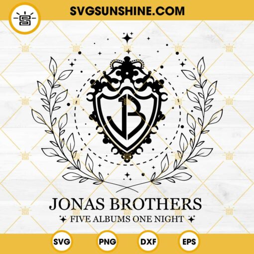 Jonas Brothers Five Albums One Night SVG, Jonas Brothers 2023 Tour SVG, Jonas Brothers SVG