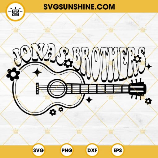 Jonas Brothers Guitar SVG DXF EPS PNG Designs