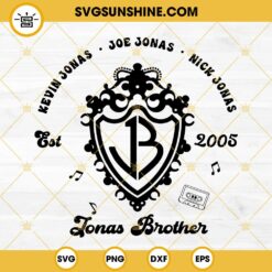 Jonas Brothers SVG, Kevin Jonas SVG, Joe Jonas SVG, Nick Jonas SVG, Jonas Brothers Est 2005 SVG