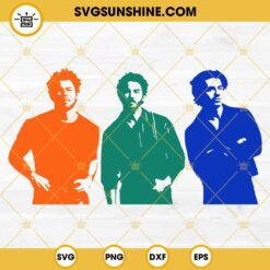 Jonas Brothers SVG, Nick, Kevin, and Joe SVG PNG Digital Download Cricut Silhouette Cut Files