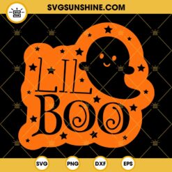 Lil Boo Ghost Halloween SVG, Boo SVG, Cute Ghost Halloween SVG