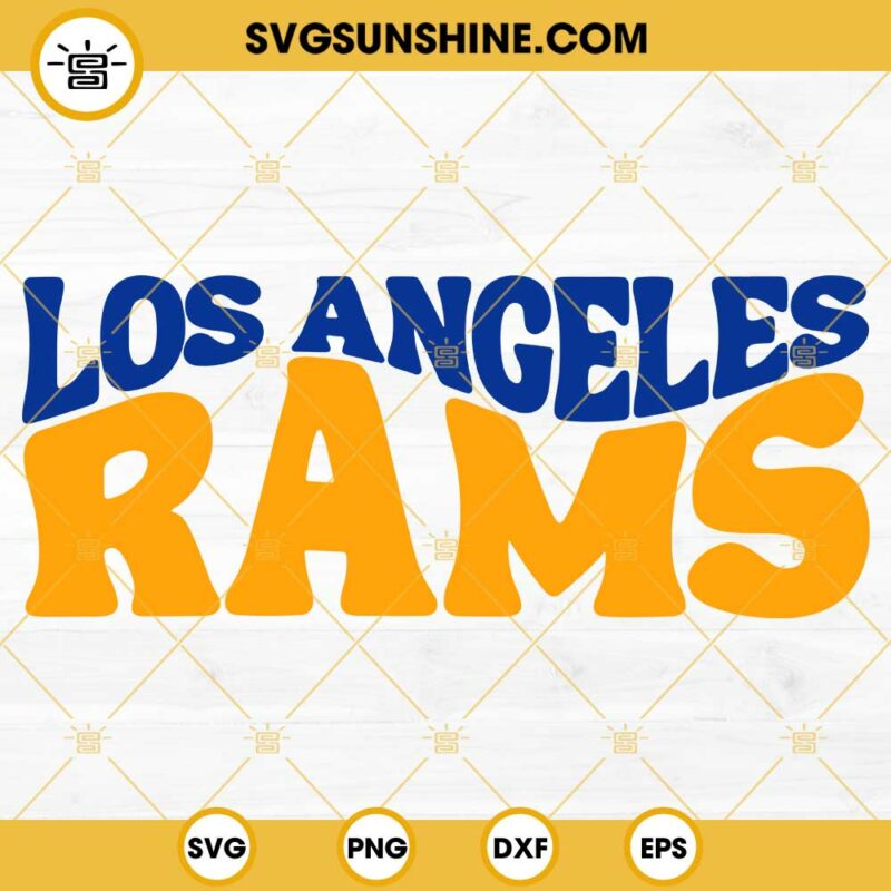 Los Angeles Rams Football SVG PNG DXF EPS Cut Files
