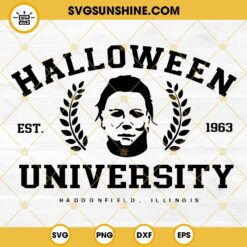 Michael Myers Halloween University SVG PNG DXF EPS Cricut Files