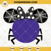 Minnie Spider Halloween SVG, Minnie Mouse Spider Web Halloween SVG