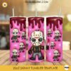 Chibi Jason Voorhees 3D Puff 20oz Tumbler Wrap PNG, Friday The 13th Tumbler Template PNG Design Download