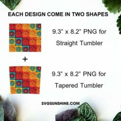 Flowers 3D Puff 20oz Tumbler Wrap PNG, Floral Tumbler Template Designs