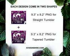 Hocus Pocus 3D Puff 20oz Tumbler Wrap PNG, Amuck Amuck Amuck Tumbler Template PNG Digital Download