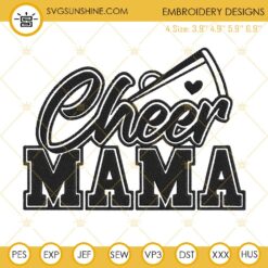 Cheer Mama Embroidery Design Files