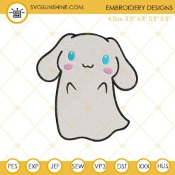 Sanrio Cinnamoroll Ghost Halloween Embroidery Design Files