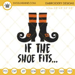 If the shoe fits Witch Legs Embroidery Design Files, Witch Shoes Embroidery Designs