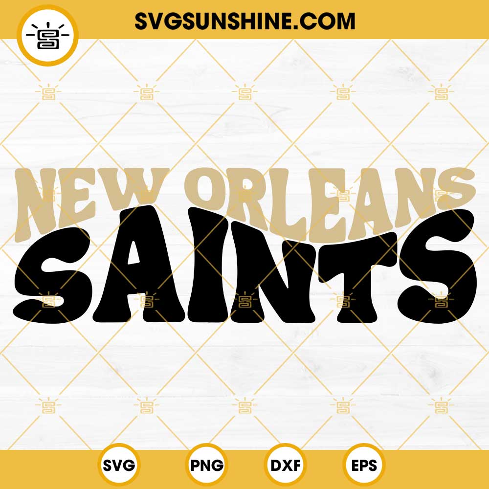 New Orleans Saints Football Rhinestone SVG