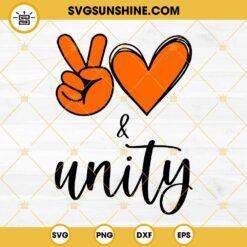 Peace Love Unity SVG, Unity Day SVG, Unity SVG