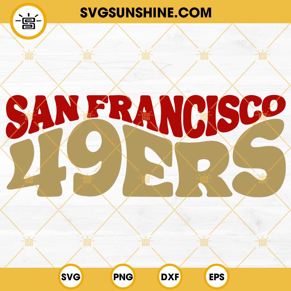 San Francisco 49ers Football SVG PNG DXF EPS Cut Files