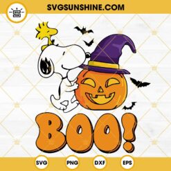 Snoopy And Woodstock Boo SVG, Pumpkin SVG, Peanuts Halloween SVG