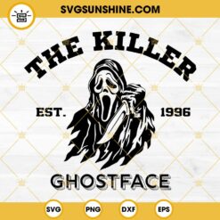The Killer Est 1996 Ghostface SVG, Ghost Face Scream Movie SVG, Halloween SVG