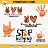 Unity Day SVG Bundle, Peace Love Unity SVG, End Bullying SVG, Stop Bullying SVG