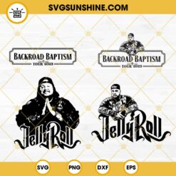 Jelly Roll SVG Bundle, Country Singer SVG, Backroad Baptism Tour 2023 SVG, Music Tour SVG PNG DXF EPS