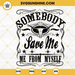 Somebody Save Me From Myself SVG, Save Me Lyrics SVG, Jelly Roll SVG, Country Music SVG