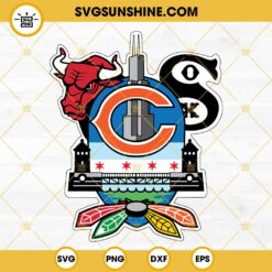 Chicago Bears SVG, Chicago Bears Layered SVG PNG DXF EPS, Chicago Bears Cricut Instant Download