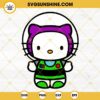 Hello Kitty Buzz Lightyear SVG, Cute Toy Story Kitty Cat SVG PNG DXF EPS