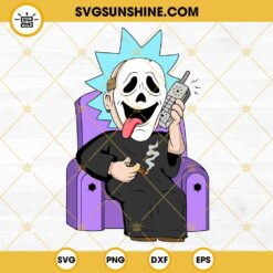Rick Morty Ghostface SVG, Funny Scream Halloween SVG PNG DXF EPS