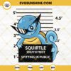 Squirtle Mugshot SVG, Funny Squirtle Pokemon SVG PNG DXF EPS Cut Files