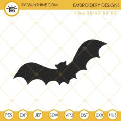 Bat Halloween Machine Embroidery Design Digital Files
