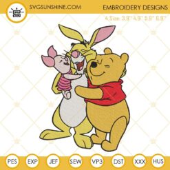 Pooh Rabbit And Piglet Embroidery Designs, Winnie The Pooh Friends Embroidery Files