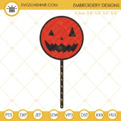 Sam Lollipop Embroidery Files, Trick r Treat Embroidery Designs