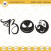 Nightmare Before Christmas Boo Embroidery Designs, Halloween Embroidery Machine Files