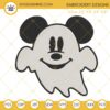 Cute Mickey Ghost Embroidery Files, Disney Mouse Halloween Embroidery Designs