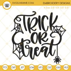 Trick Or Treat Machine Embroidery Designs, Halloween Season Embroidery Files