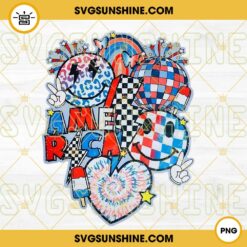 4th Of July America Smile Face Vibes PNG File Designs