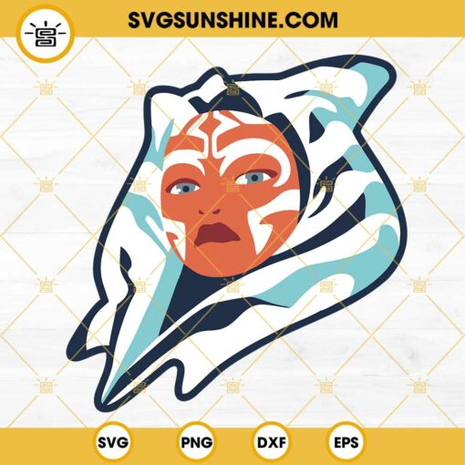 Ahsoka Tano SVG PNG DXF EPS Cricut Files, Star Wars SVG